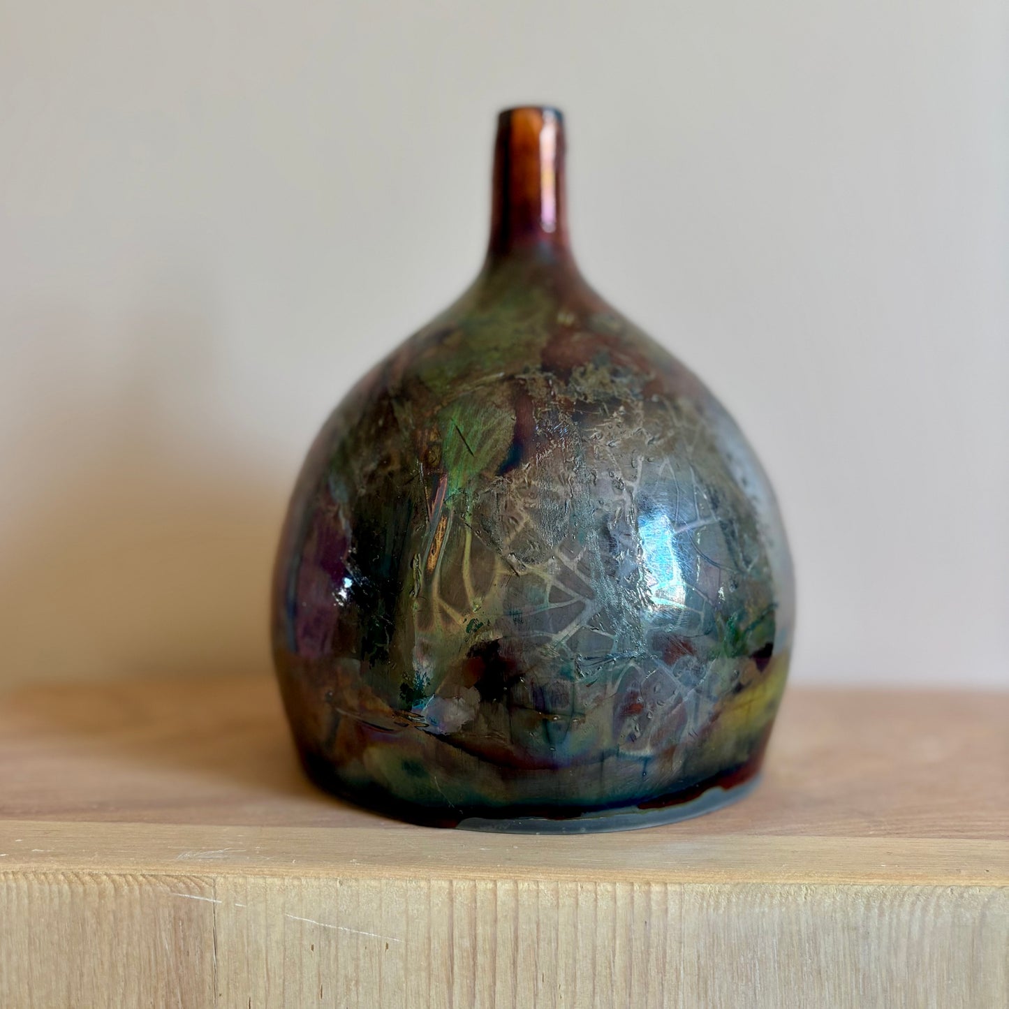 Iridescent Raku 1