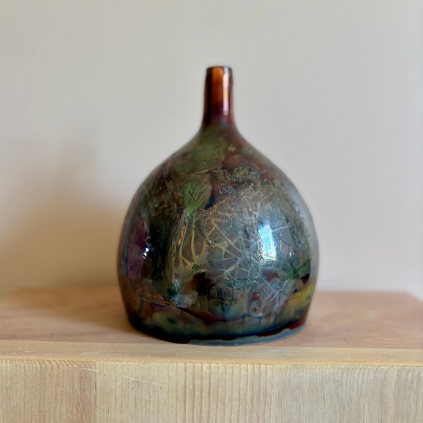 Iridescent Raku 1