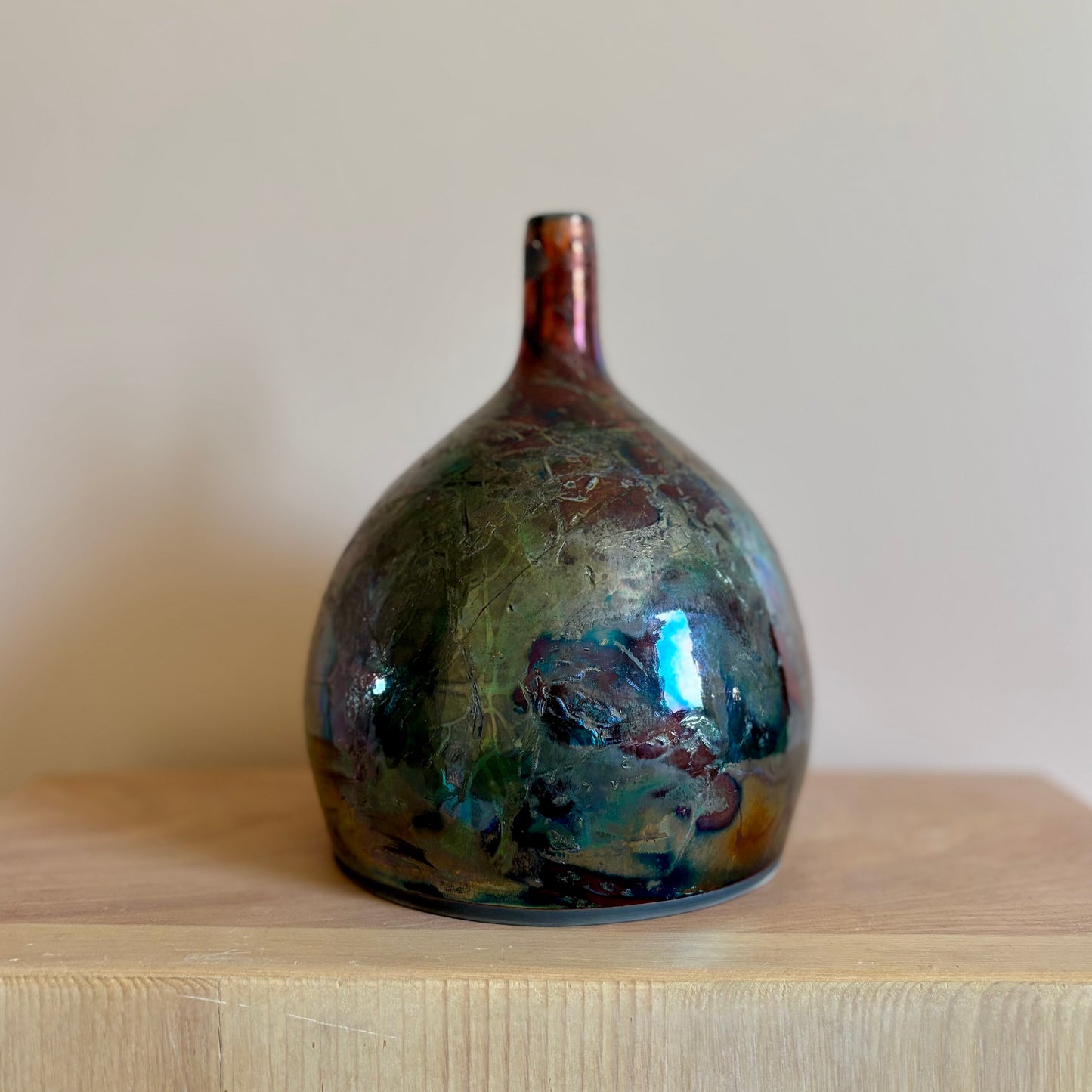 Iridescent Raku 1