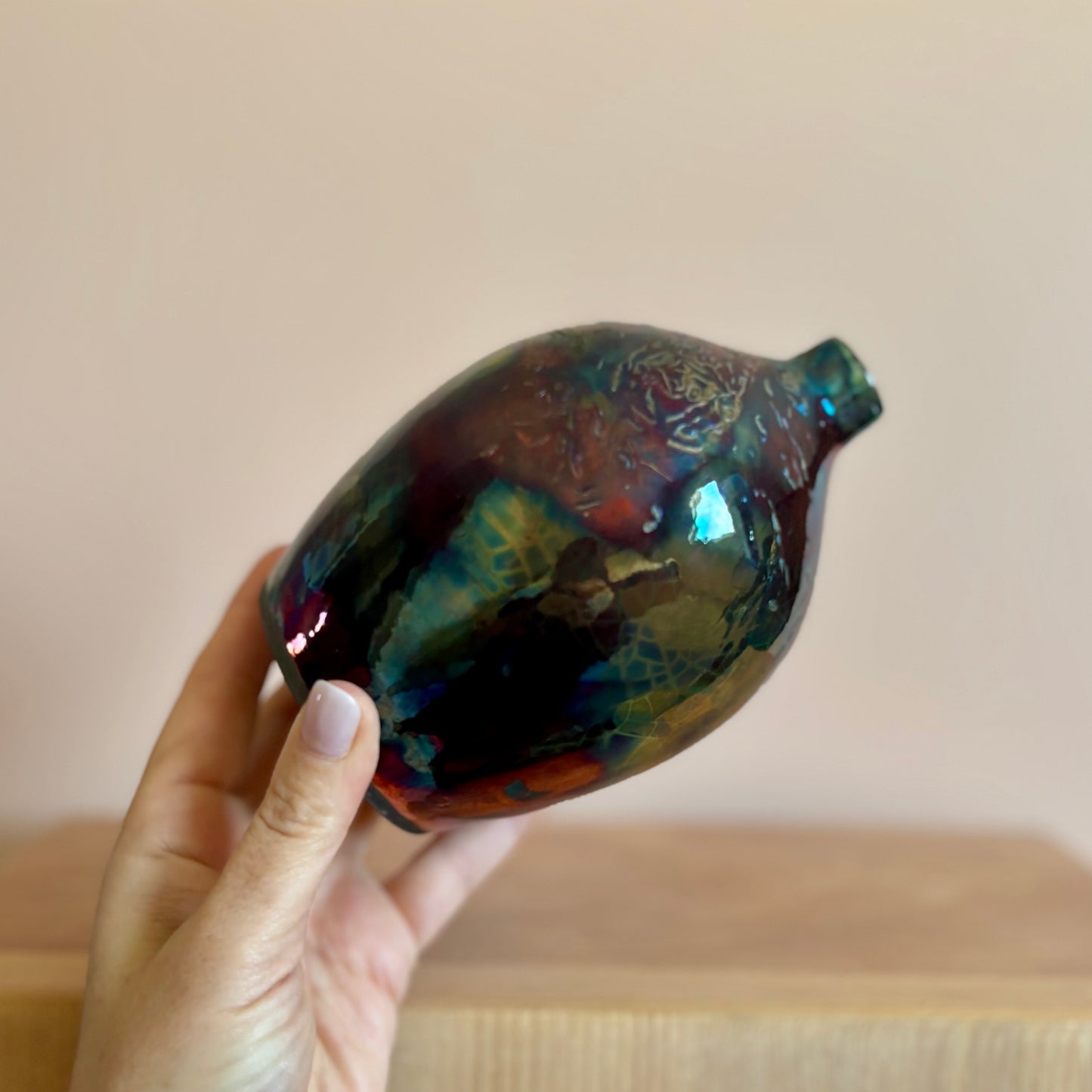 Iridescent Raku 2