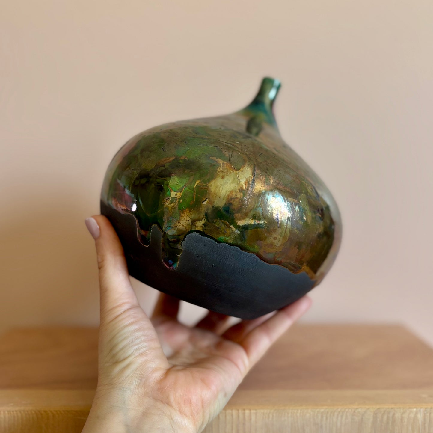 Iridescent Raku 3