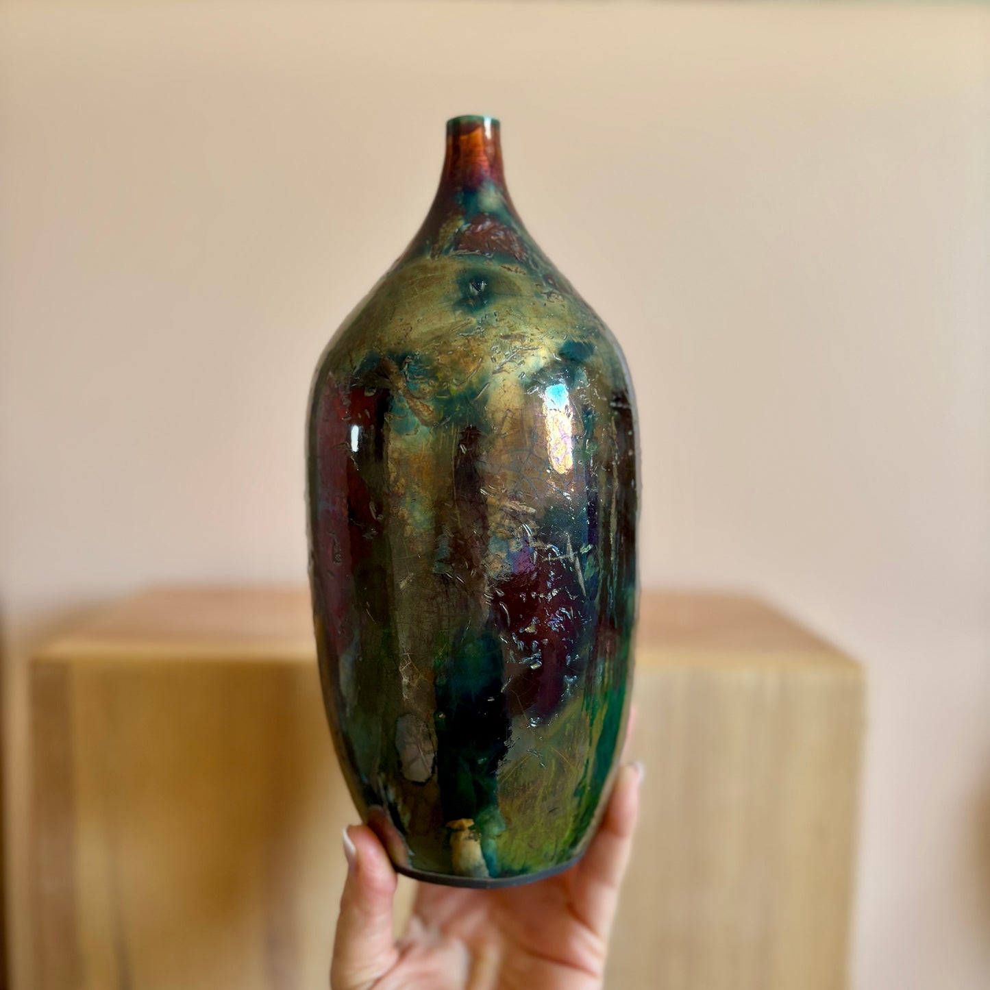 Iridescent Raku 4