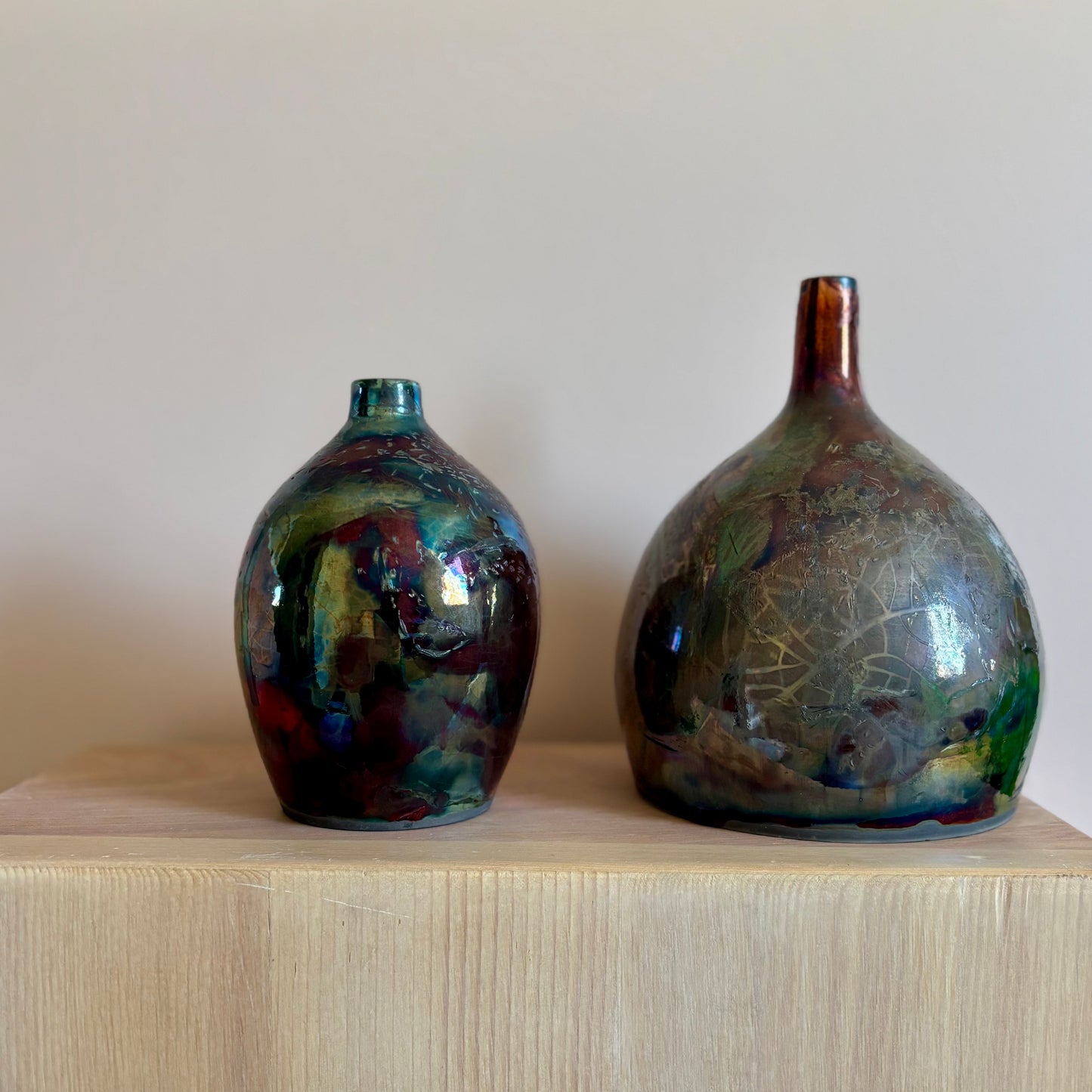 Iridescent Raku 1